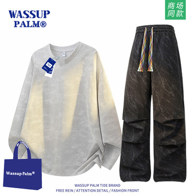 WASSUPPALM运动服套装男款2025