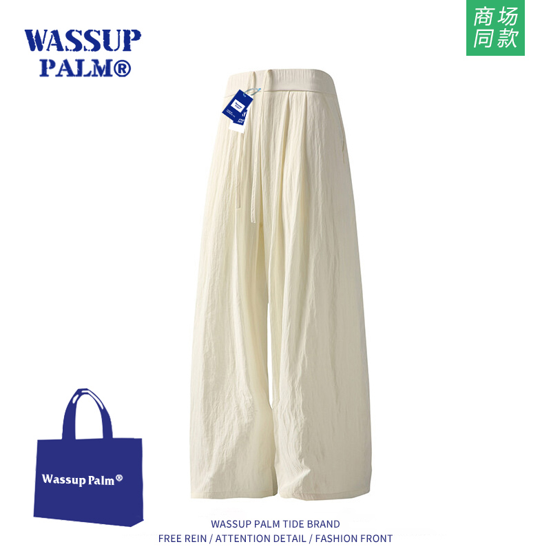 WASSUPPALM裤子男士2025新款夏