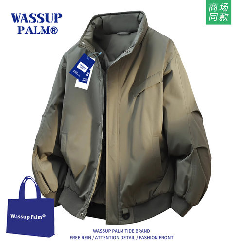 WASSUPPALM棉服男款2025秋冬季