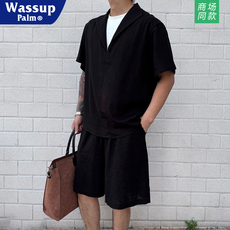 WASSUPPALM运动服套装男款2025