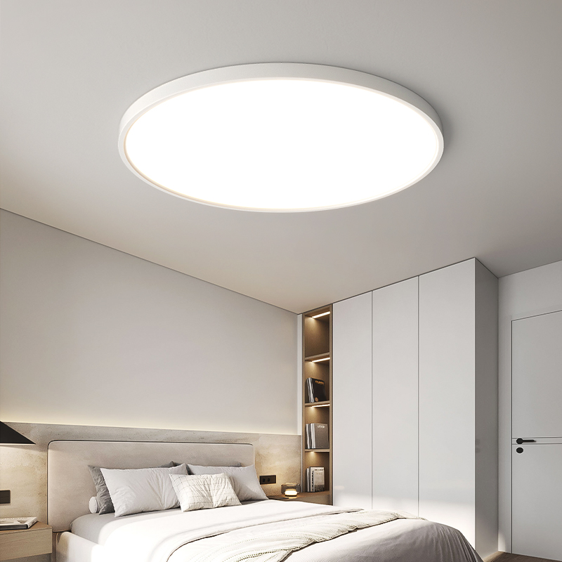 护眼全光谱极简现代简约灯具超薄圆形主卧房间书房卧室主灯吸顶灯
