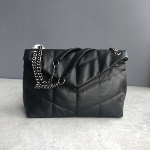 外贸女包出口余单羊皮女式单肩包真皮时尚百搭链条包大容量斜跨包