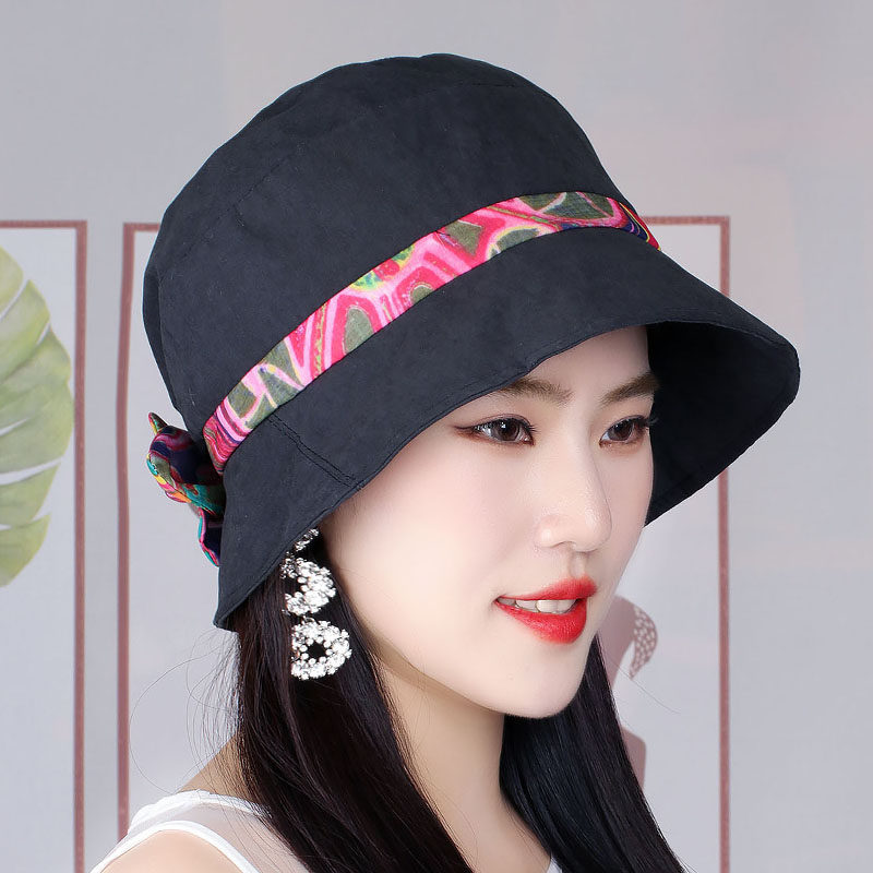 新款碎花布帽女士顯瘦漁夫帽太陽帽戶外畫家帽中青年時裝帽可折疊在類目 服飾配件/皮帶/帽子/圍巾, 帽子中 - 來自Buy2taobao.com提供專業的淘寶代購服務