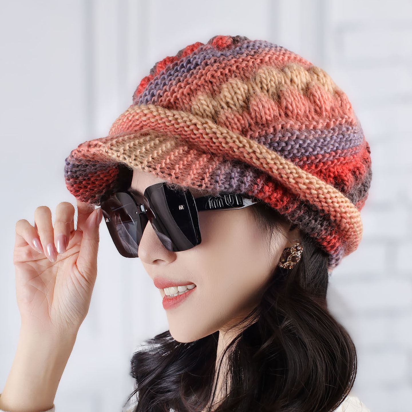 老少皆宜冬季手工针织羊毛盆帽女士保暖毛线针织帽滑雪帽鸭舌帽子,服饰配件/皮带/帽子/围巾,帽子,淘宝优惠券,粉丝福利购,淘宝优惠卷