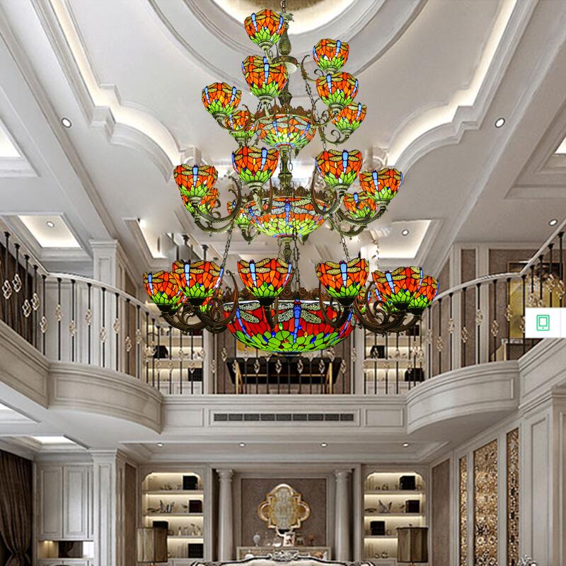 大型多头吊灯别墅酒店灯