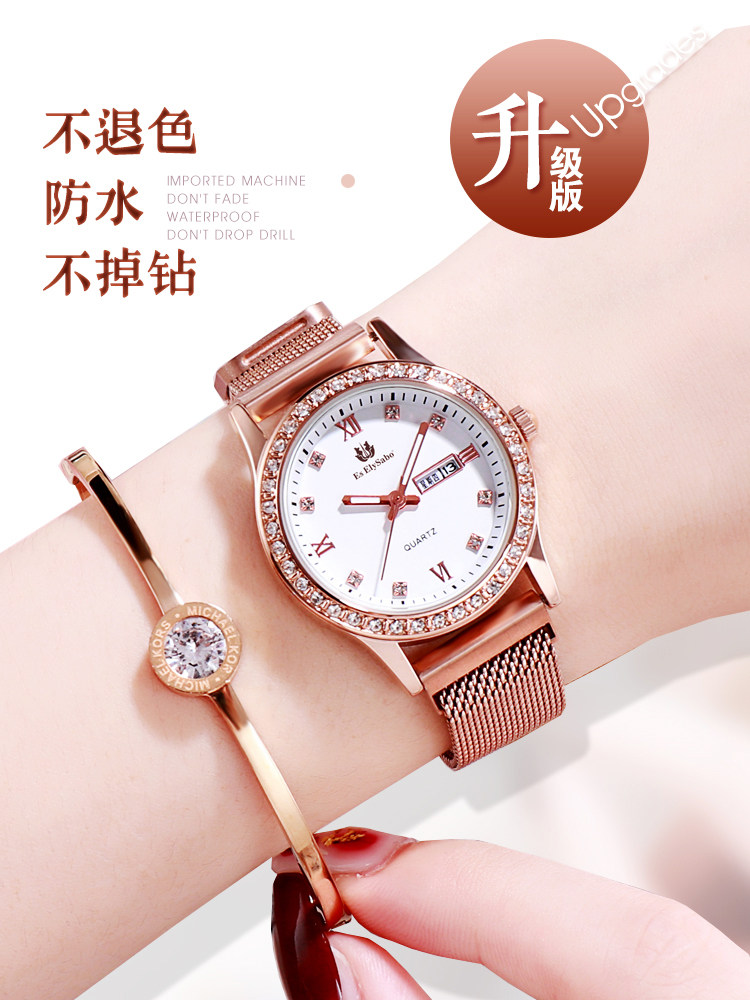 学生手表女士大气质韩版简约小清新初高中女2020年新款防水生女表