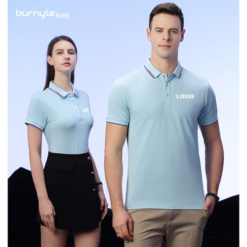 POLO衫工作服定制刺绣