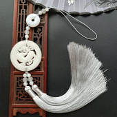 古风手工腰佩仿古龙双流腰间玉佩苏吊坠男女古装 汉服禁步压襟腰挂