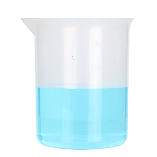 实验室塑料烧杯量杯带刻度化学计量杯PP聚丙烯耐高温耐腐蚀有柄无柄加厚50 100 250 500 1000 2000 5000ml