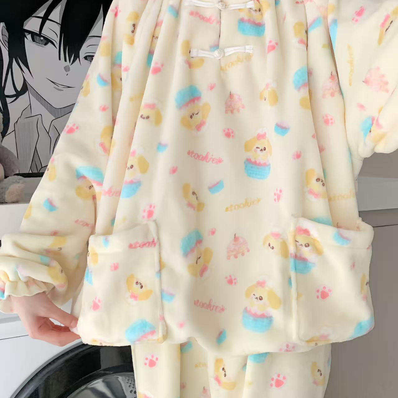 新款厨师饼饼新中式卡通睡衣2025少女居家甜妹可外穿ins宅家可爱