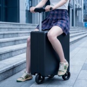 电动行李箱骑行代步可坐大人2025新款 拉杆箱20寸登机箱儿童旅行箱
