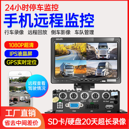 货车360全景四路监控录像机
