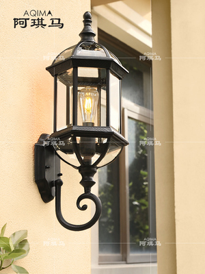 户外壁灯防水花园灯电气化商店入口照明壁灯工业风格别墅入口壁灯