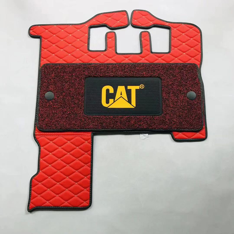 挖掘机脚垫卡特312B 320B 330B驾驶室地板胶地毯脚踏垫地板垫配件