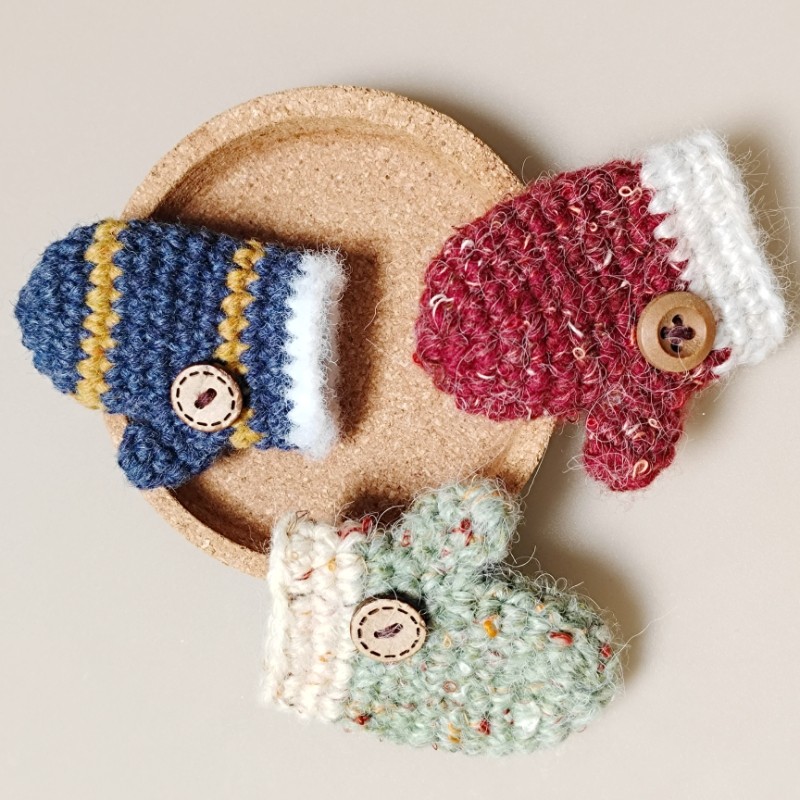 手工钩织毛线手套钥匙扣包包挂件复古毛线项链挂脖毛衣链新年礼物,节庆用品/礼品,创意玩偶,淘宝优惠券,粉丝福利购,淘宝优惠卷