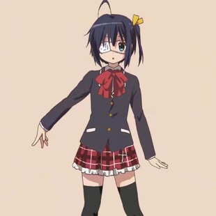 【空之境】中二病也要谈恋爱小鸟游六花cos服校服红色裙子