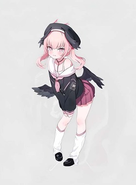 《蔚蓝档案》下江小春cos服 落肩水手服套装