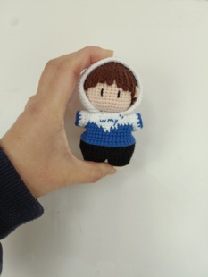 成品王曼昱钩织娃娃 王曼昱周边针织玩偶成品diy