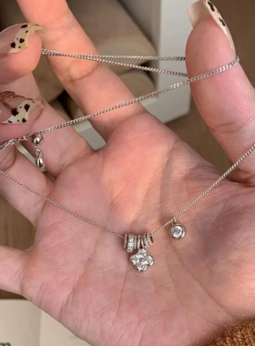 甄媛银饰纯银女简约项链