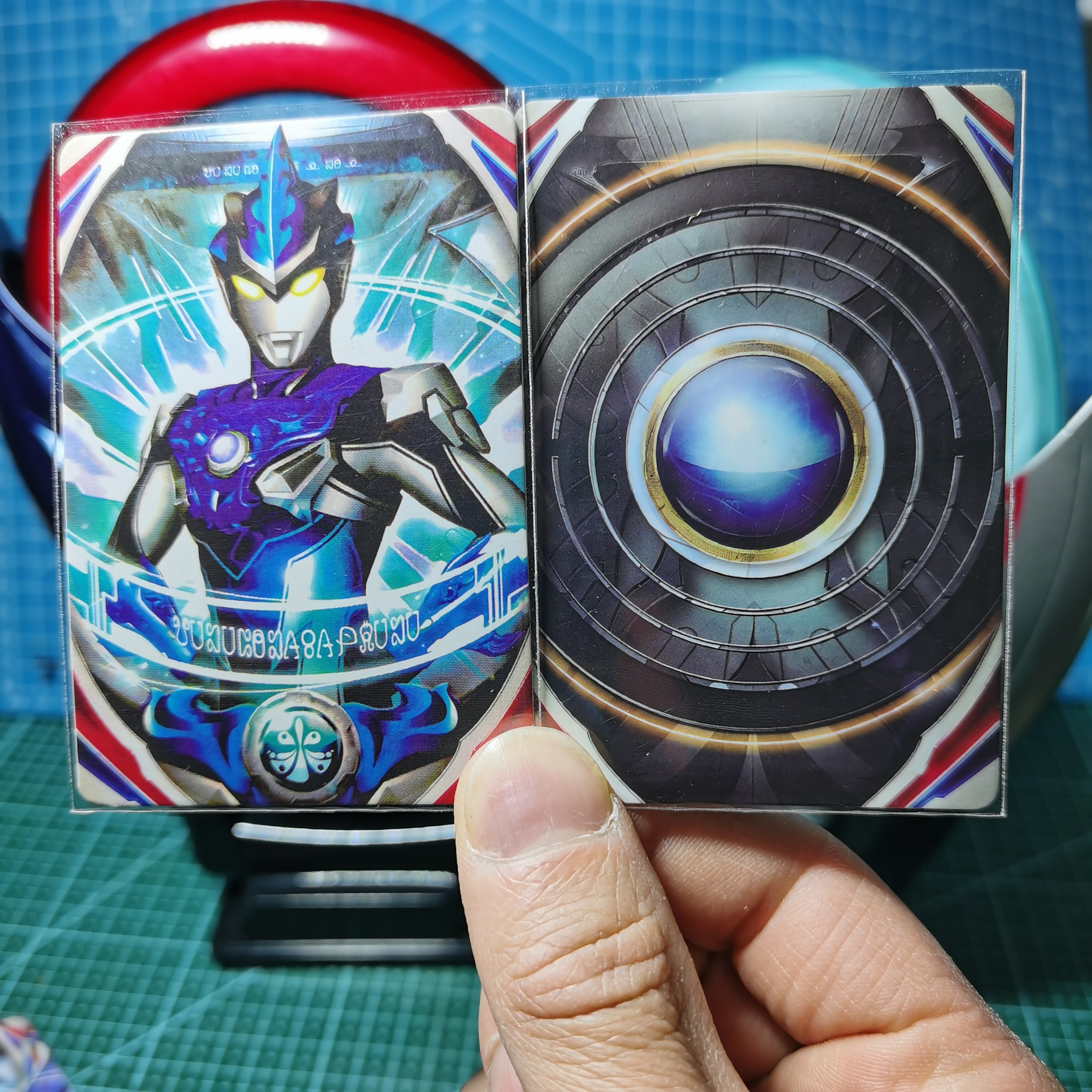 自制卡片奥特曼欧布欧布圆环欧布ur可联动卡可融合感应卡片