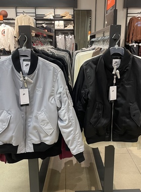 犇犇运动Nike/耐克 男子刺绣保暖棒球服立领休闲夹克外套 DV9892