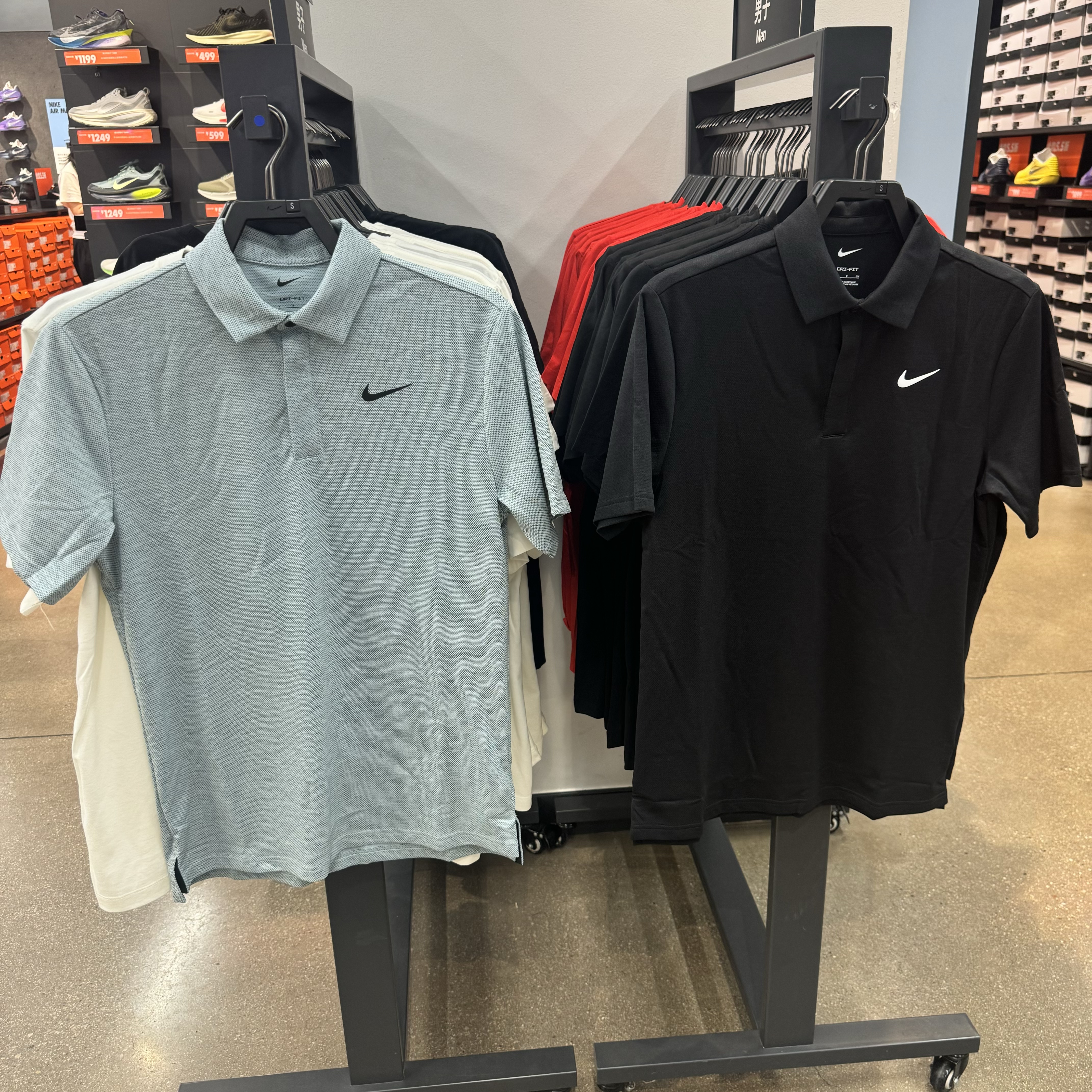 犇犇运动Nike/ 男子舒适休闲透气针织简约翻领POLO衫FZ7476-100