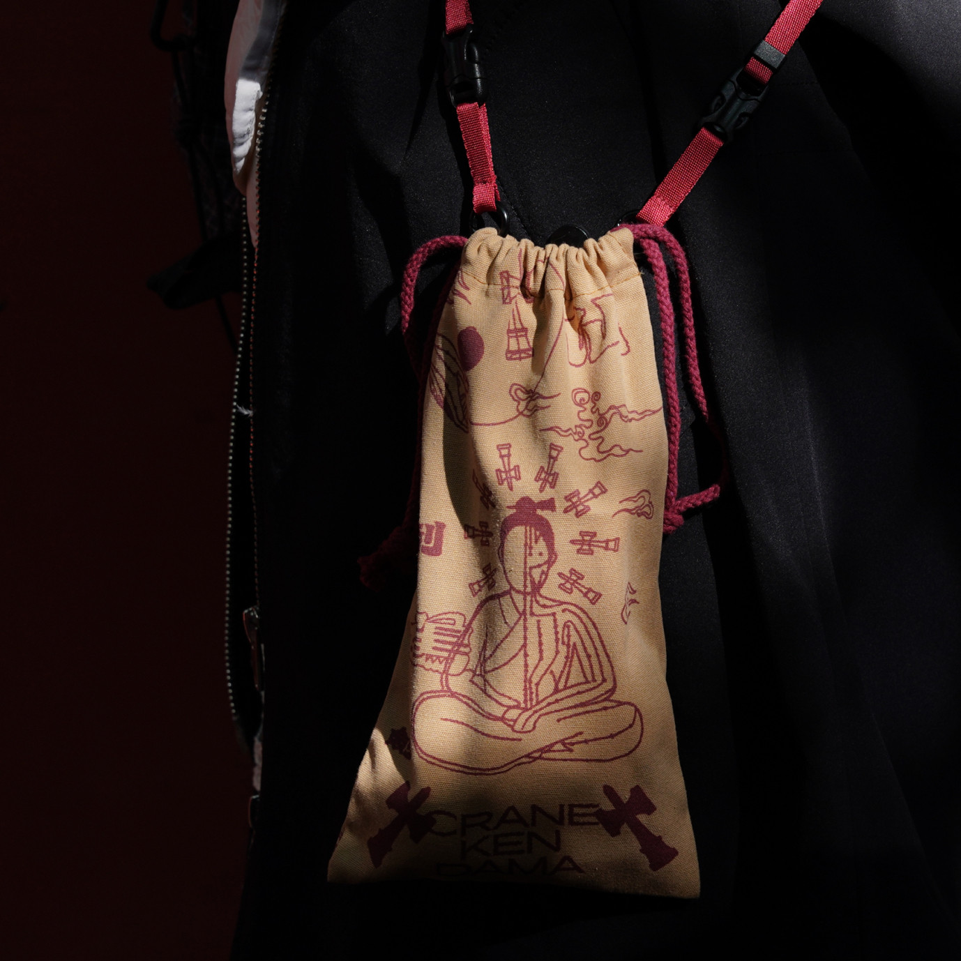 仙鹤制剑 剑玉周边 剑玉便携包袋 可斜跨可手提 肩带可拆卸抽绳