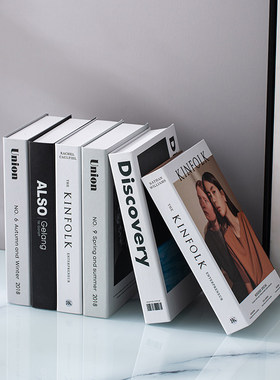 高级感假书仿真书本杂志模型摆件轻奢客厅柜子家居装饰品拍照道具