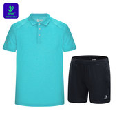 2026竞迈春夏新款 运动服透气速干款 排球服男套装 羽毛球服网球短袖