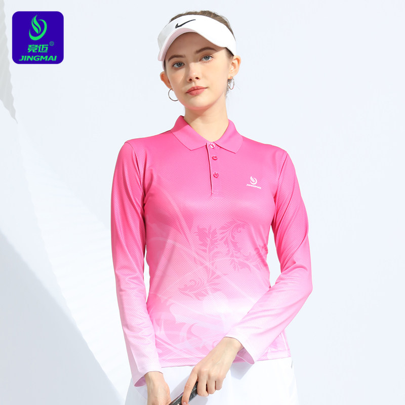 2026秋季新款竞迈长袖羽毛球服女套装网球服运动服透气速干款正品