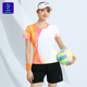 气排球运动服羽毛球服乒乓球服短裤 竞迈2026新款 速干排球服女套装