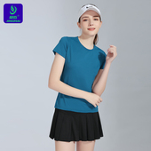 乒乓球服速干圆领羽毛球服 情侣队服短袖 2026竞迈新款 排球服女套装