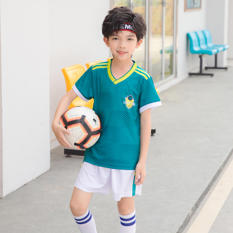 2024儿童足球服套装运动小学生足球衣训练服男童定制印字队服球衣-封面