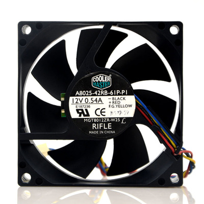 酷冷至尊 COOLER MASTER A8025-42RB-61P-P1 12V 0.54A 8CM 风扇