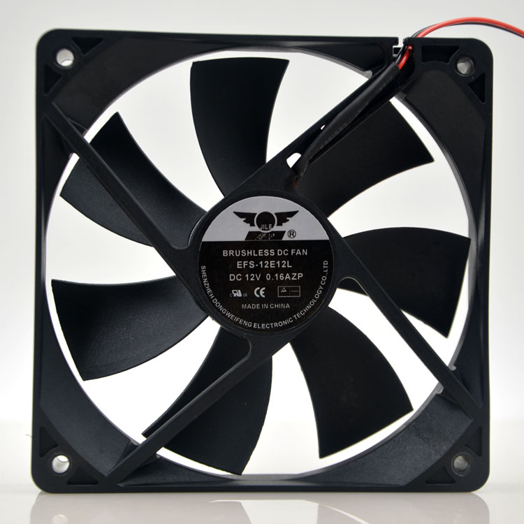 原装 捷冷 EFS-12E12L 12V 0.16A 12CM 12025 2线 电源散热风扇