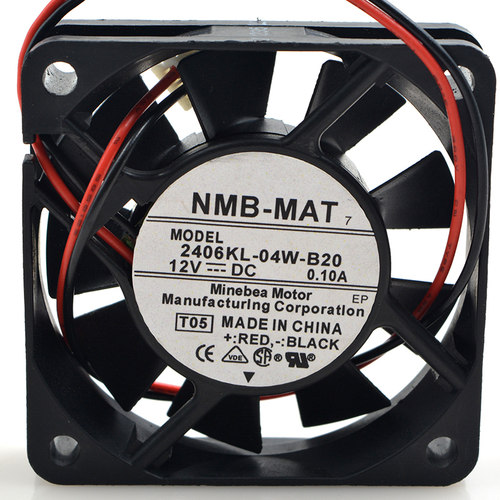 NMB 6CM 6厘米 2406KL-04W-B20 6015 12V 0.10A cpu静音 散热风扇