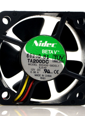 NIDEC B35456-58DEL1 5028 12V 0.06A 5CM/厘米 超静音 散热风扇
