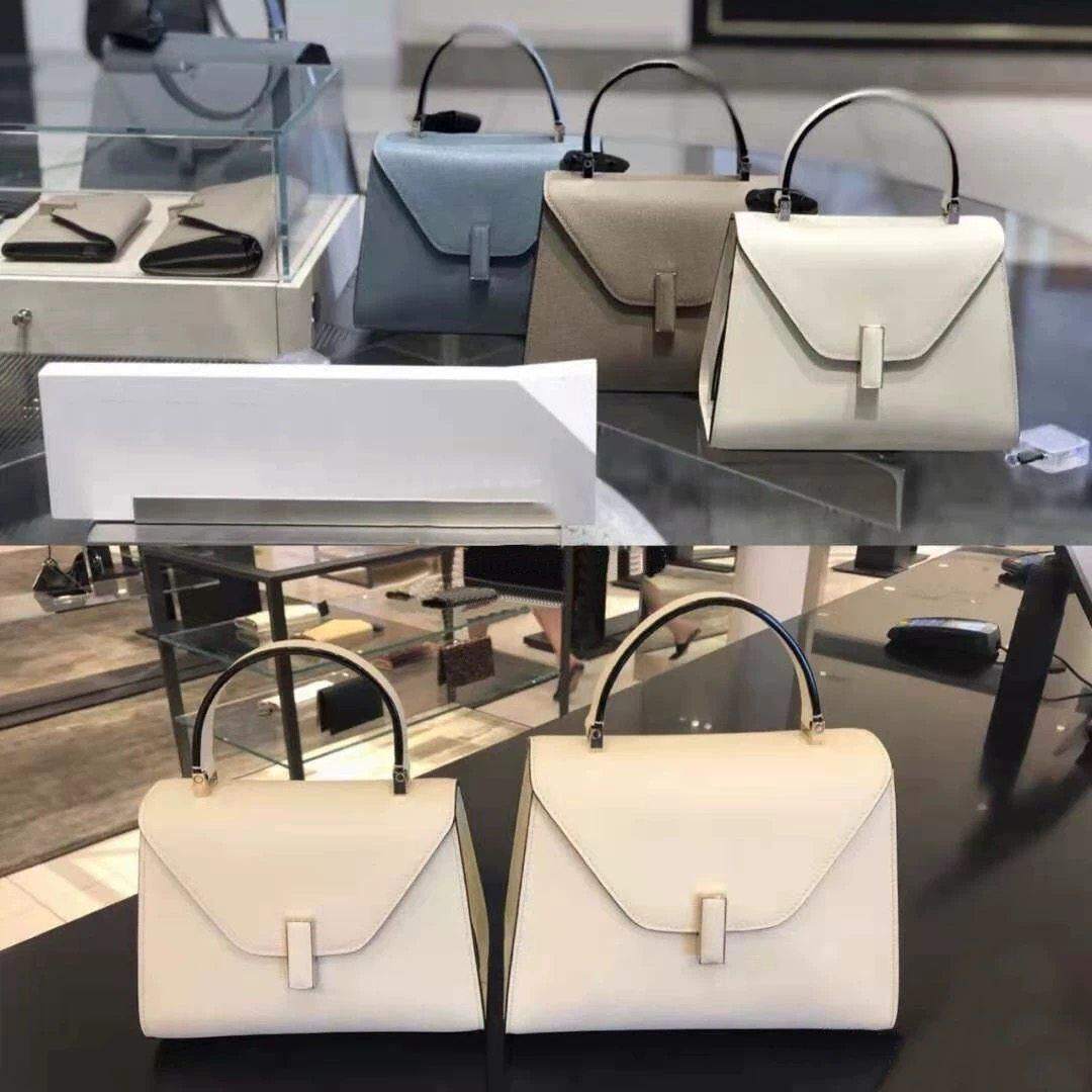 2025玫瑰的故事刘亦菲同款红白色手提女包真皮凯莉包单肩斜挎小包