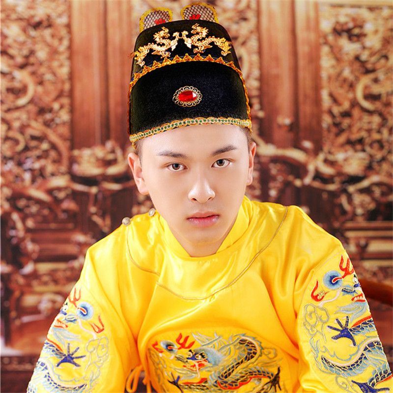 明朝皇帝龙袍男套装皇上古装明制汉服刺绣黄袍女中国风王爷服蟒袍