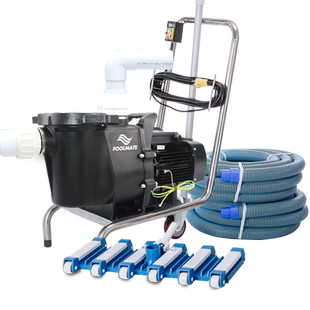 POOLMATE游泳池吸污机水下吸尘器鱼池吸污泵清洁手动泳池清洗设备