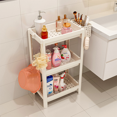 卫生间卫生间储物架多层塑料储物架卫生间卫生间夹层储物架落地式