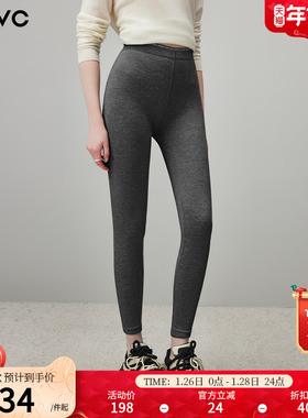 dfvc灰色显瘦休闲裤女鲨鱼裤运动健身裤外穿打底裤紧身提臀瑜伽裤