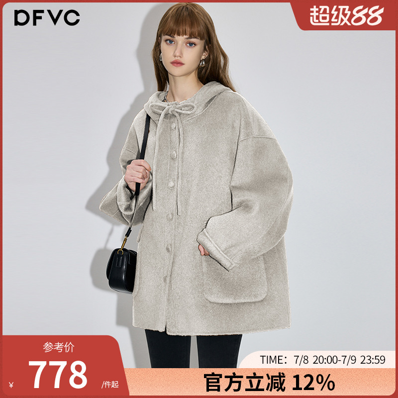 dfvc100%羊毛常规通勤毛呢外套