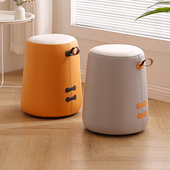 轻奢简约矮凳创意坐墩小凳子家用软座换鞋 凳茶几凳沙发凳圆凳皮凳