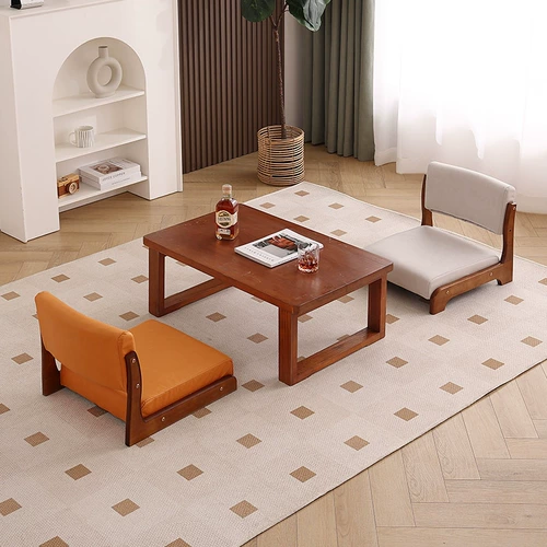 Японское кресло кресло кресло японское стиль татами задний стул Стол журнальный столик твердый деревянный сидень