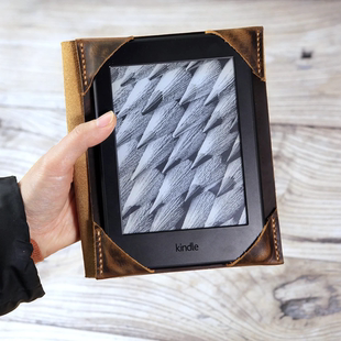 电子书保护套手工真皮头层牛皮复古疯马皮Y02 适用于Kindle KD05C