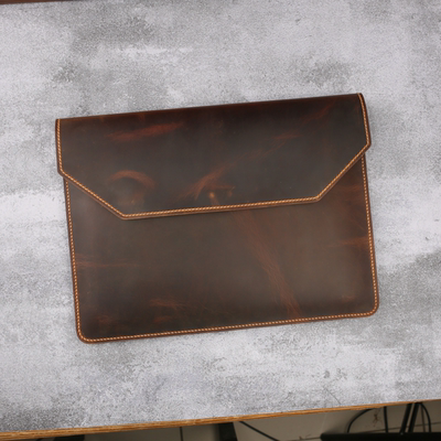 手工内胆包真皮复古欧美男士带盖