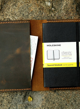 moleskine保护套A6口袋型Pocket手工美式复古真皮疯马头层MA605S