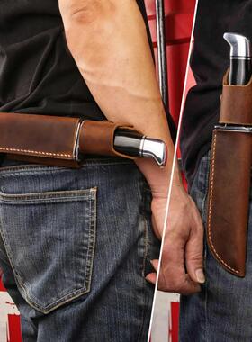 手工适用于Buck巴克119战术刀鞘刀套真皮复古牛皮疯马皮户外CPDT1