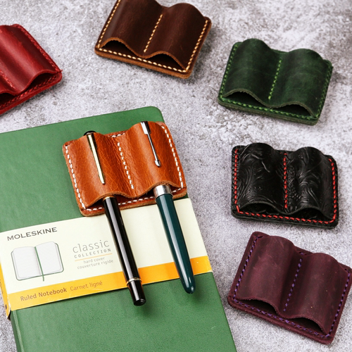 双笔笔套笔夹手作手帐笔记本本子